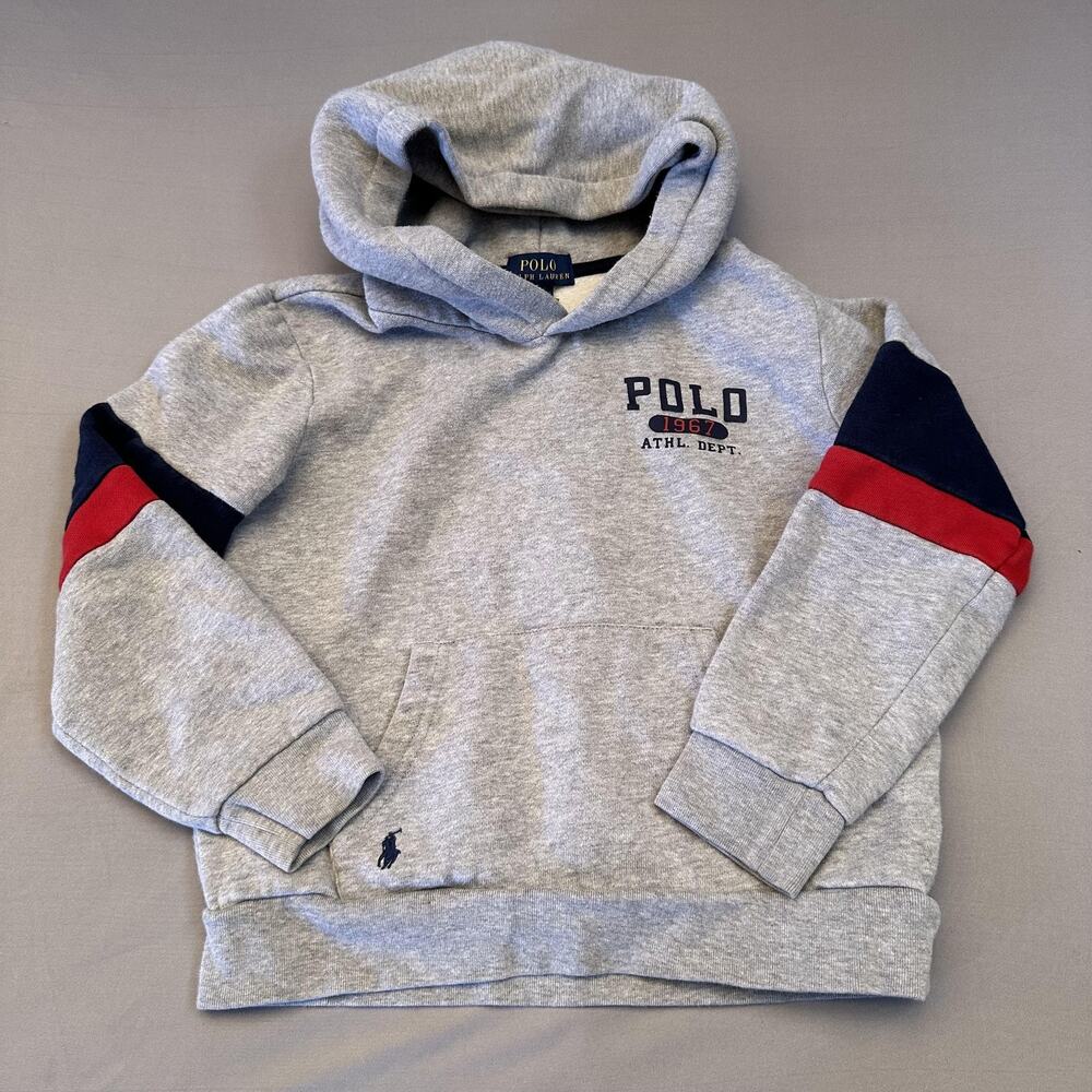 Polo Ralph Lauren Sweater Youth 7 Athletic Dept Pullover Kids Fleece Sweatshirt